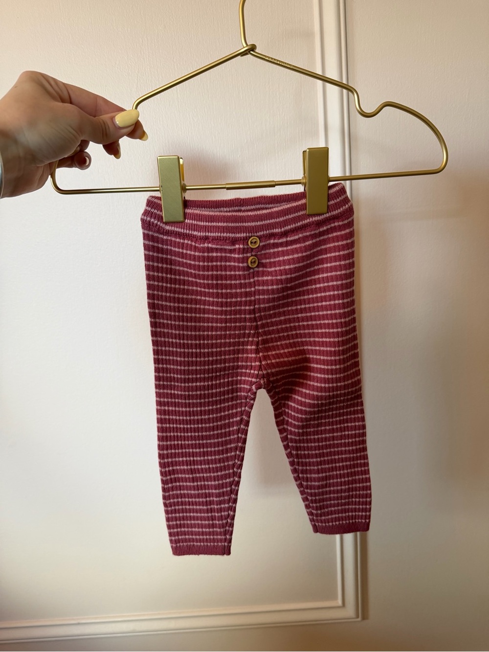 NWT zara baby ribbed knit stripped leggings